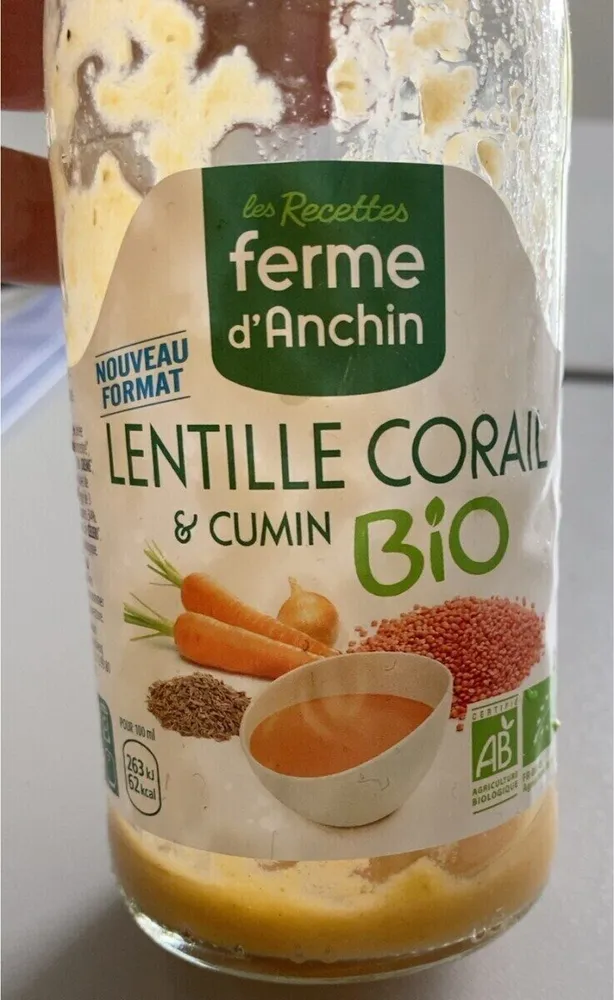 Soupe lentille corail
