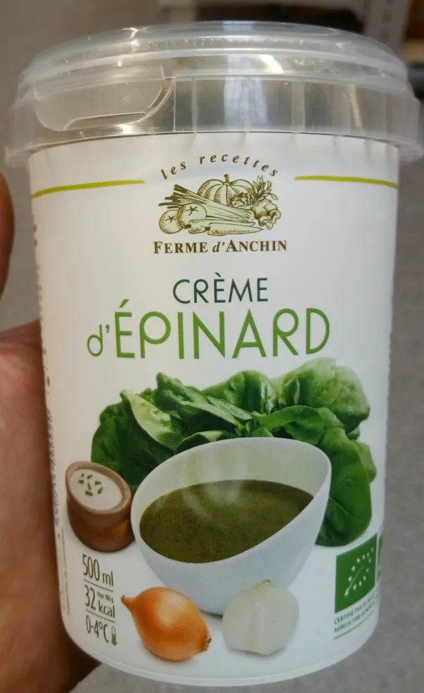 Crème d'épinard