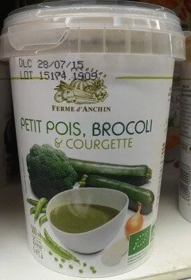 Petits pois, brocoli & courgette