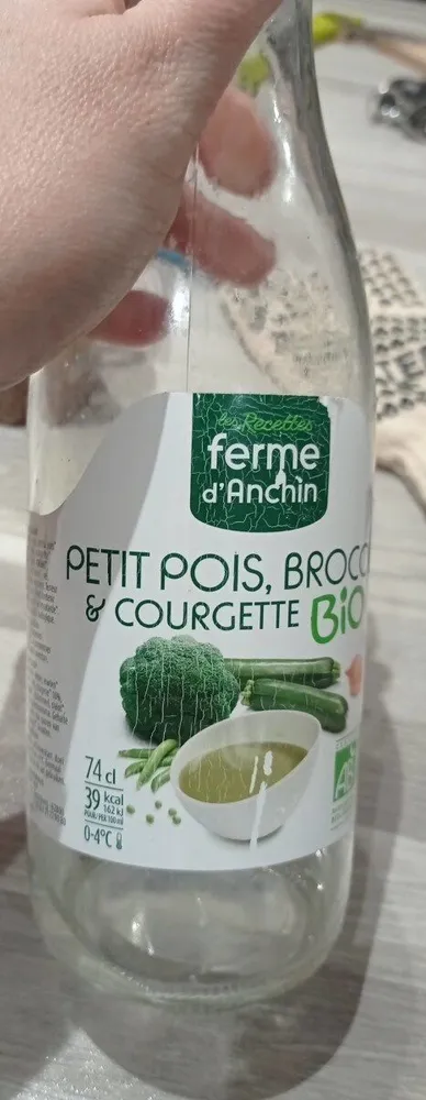 Soupe Petit pois brocoli et courgettes