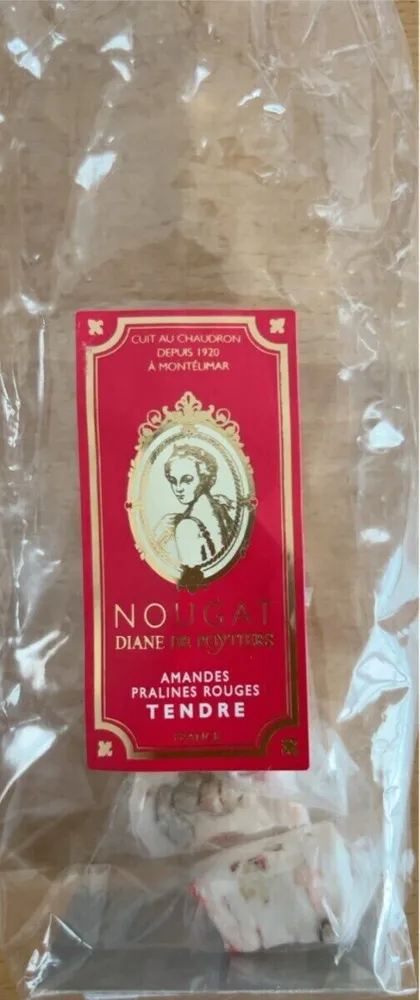Nougat Amandes Pralines Rouges Tendre
