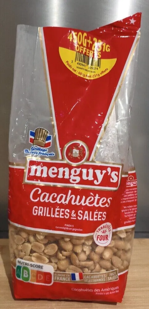 Cacahuètes grillées et salées