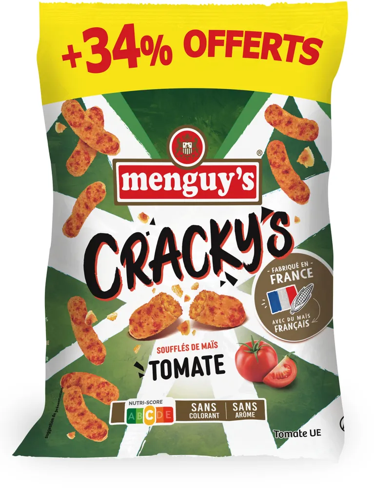 MENGUY'S Cracky's Soufflé de maïs à la tomate 180g +34%