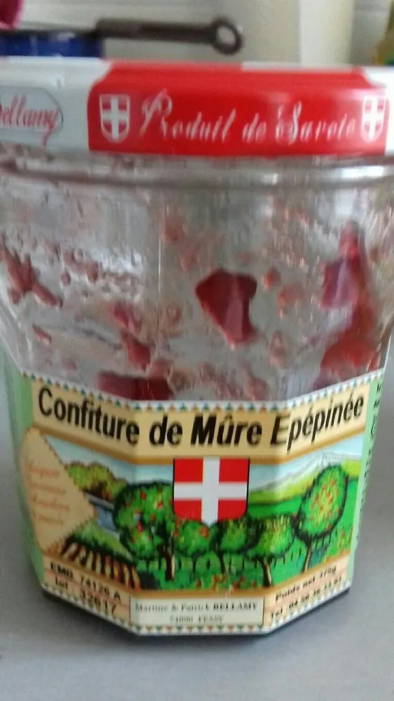 Confiture de mûre épépinée