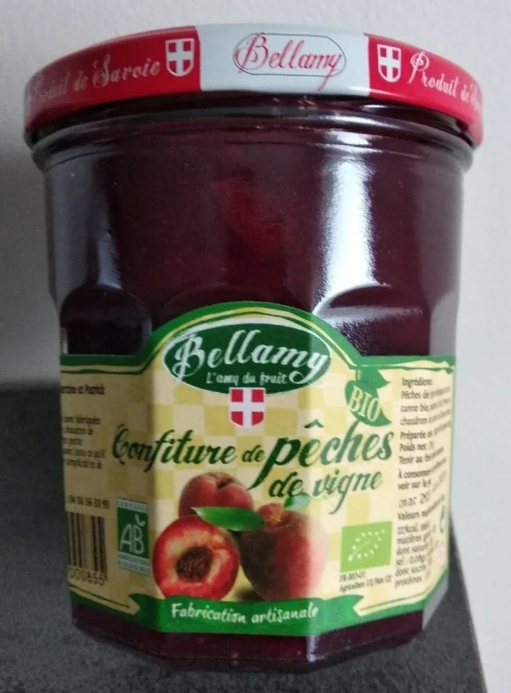 Confiture de pêches de vigne