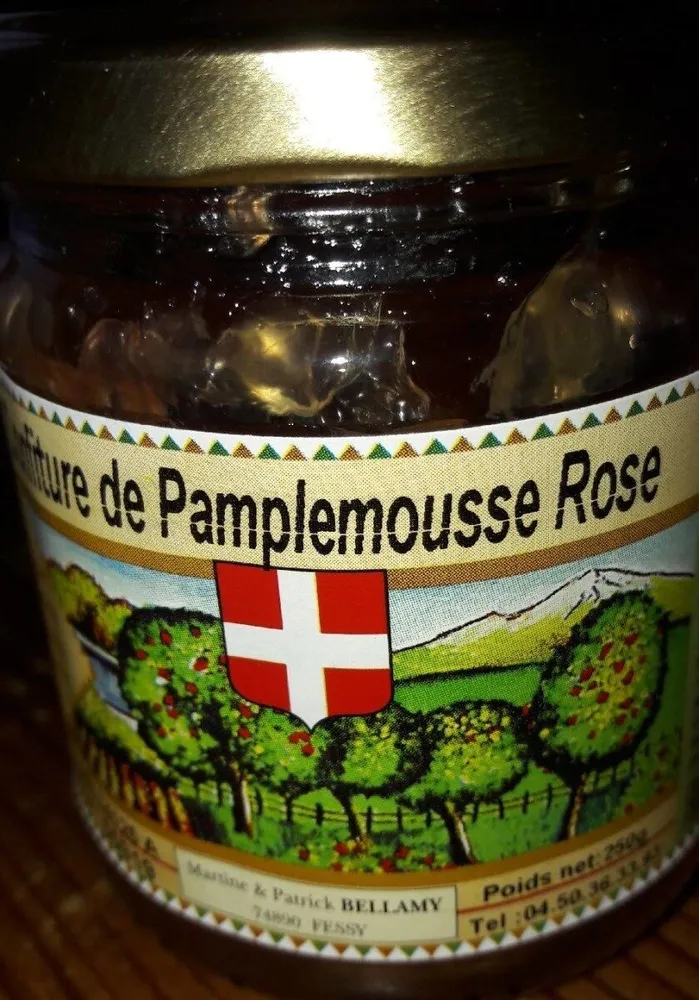 Confiture de pamplemousse rose