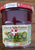 Confiture pêche framboise