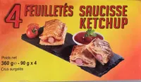 Feuilletés saucisse ketchup