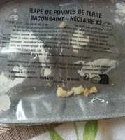 Râpé  de pommes de terre ,bacon,st nectaire
