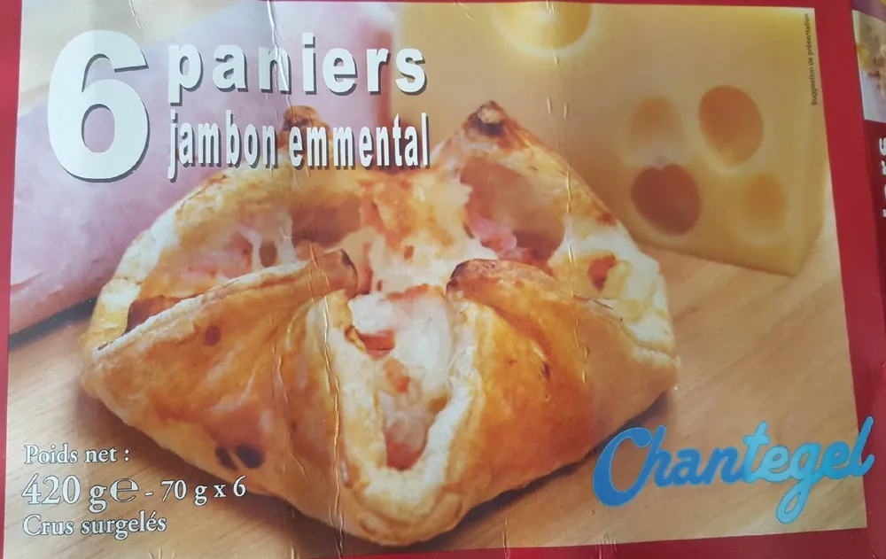 6 paniers jambon emmental