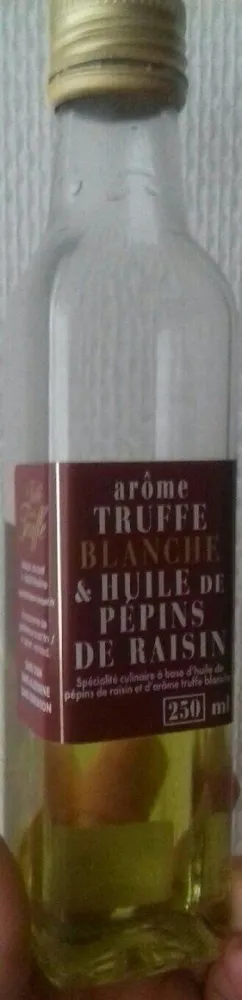 Arôme truffe blanche et huile de pépins de raisin
