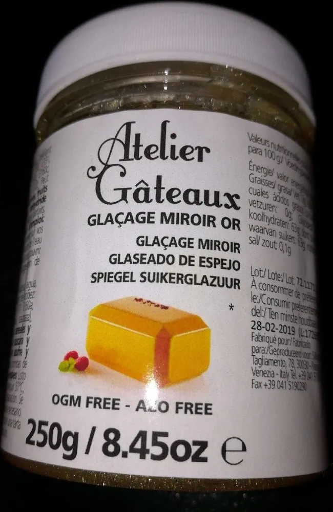 Glaçage miroir or