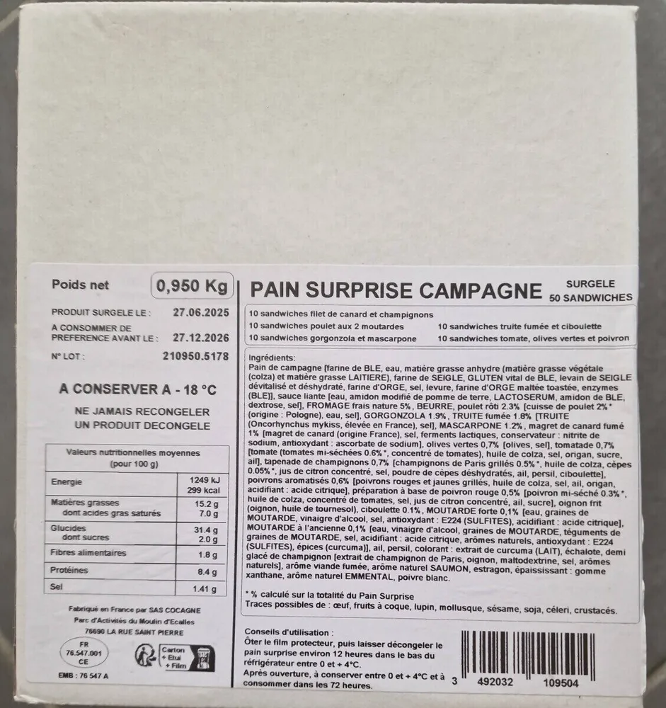 Pain surprise campagne