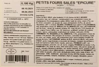Petit four sale epicure