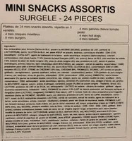 Mini snacks assortis