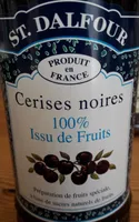 Cerises noires préparation de fruits