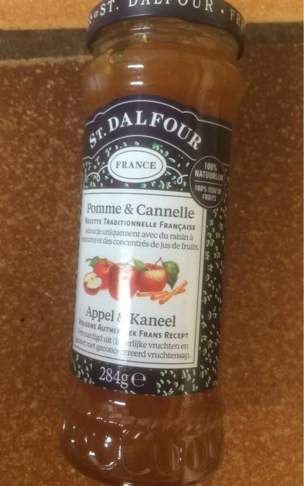 Confiture pomme et cannelle St Dalfour