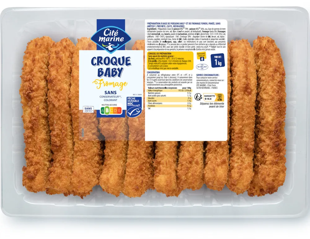 Croque baby fromage MSC - 1Kg - Frais