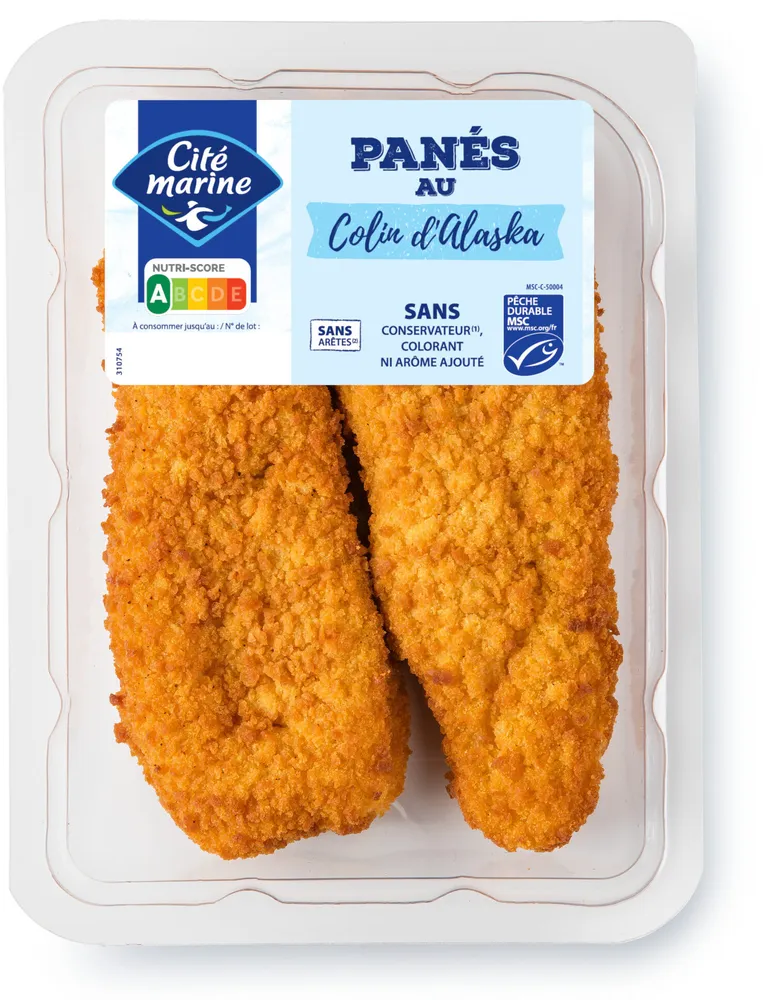 Panés au colin d'Alaska MSC - 200g - Frais