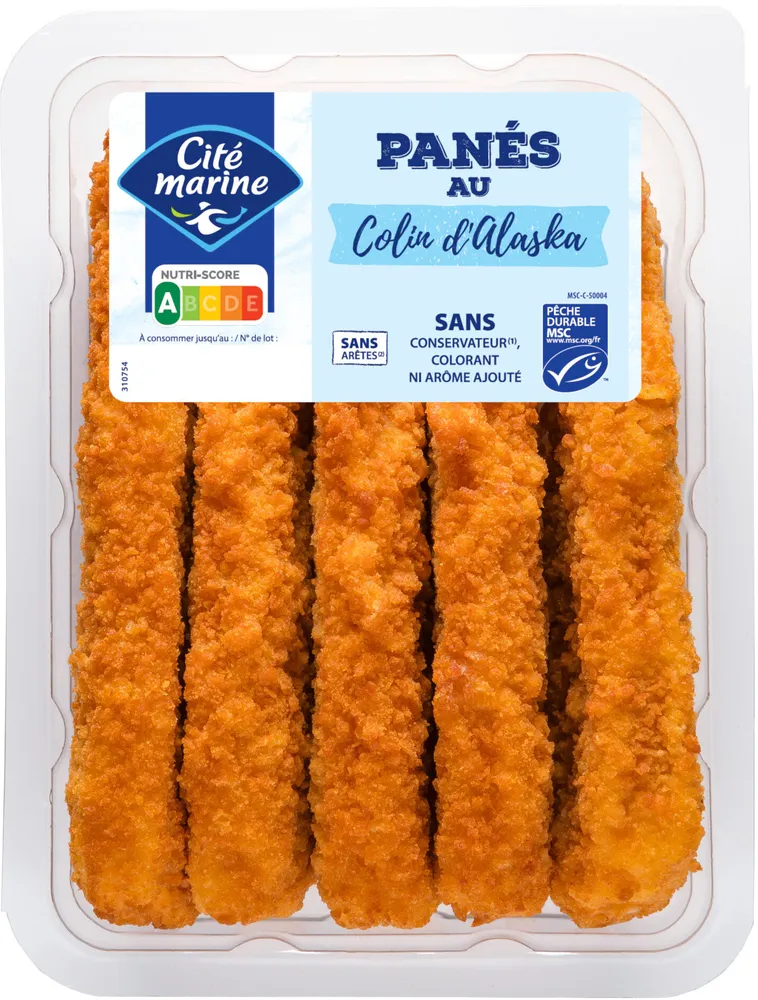 Panés au colin d'Alaska MSC - 500g - Frais