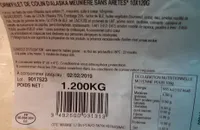 Form'filet de colin d'alaska meunière