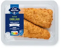 Filets de cabillaud MSC panés - 220g - Frais