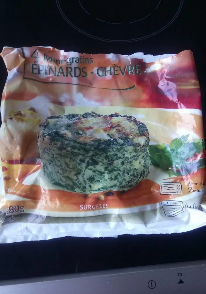 Mini gratin d'épinards chevre