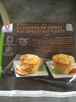 Mini gratin pomme de terres aux cepes et bolets