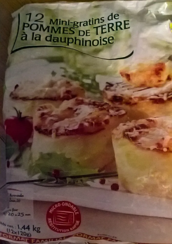 12 Mini-Gratins de Pommes de Terre à la Dauphinoise