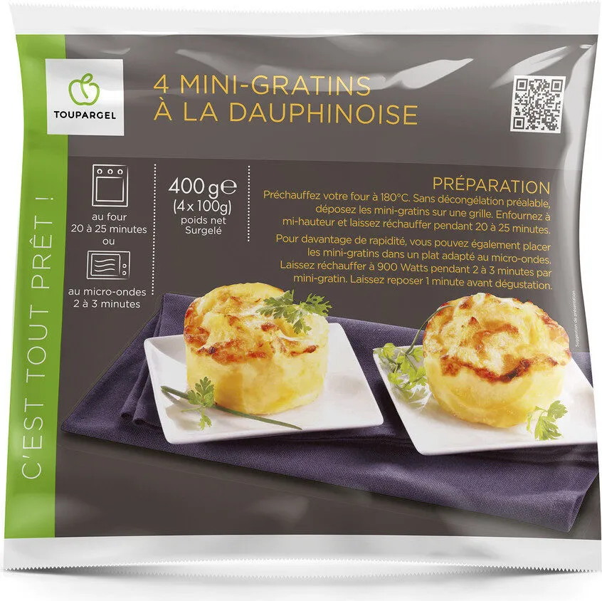 4 Mini Gratins à la dauphinoise