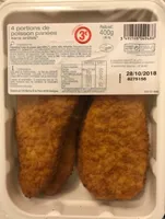 Portions au Poisson Pané