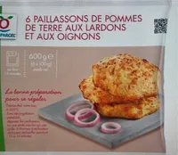 Paillassons de pomme de terre aux lardons et aux oignons