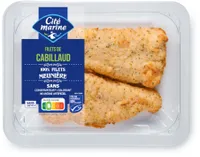 Filets de cabillaud MSC meunière - 200g - Frais