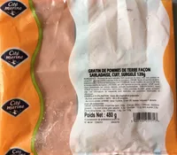 Gratin de pommes de terre façon sarladaise, cuit, surgelé 120g