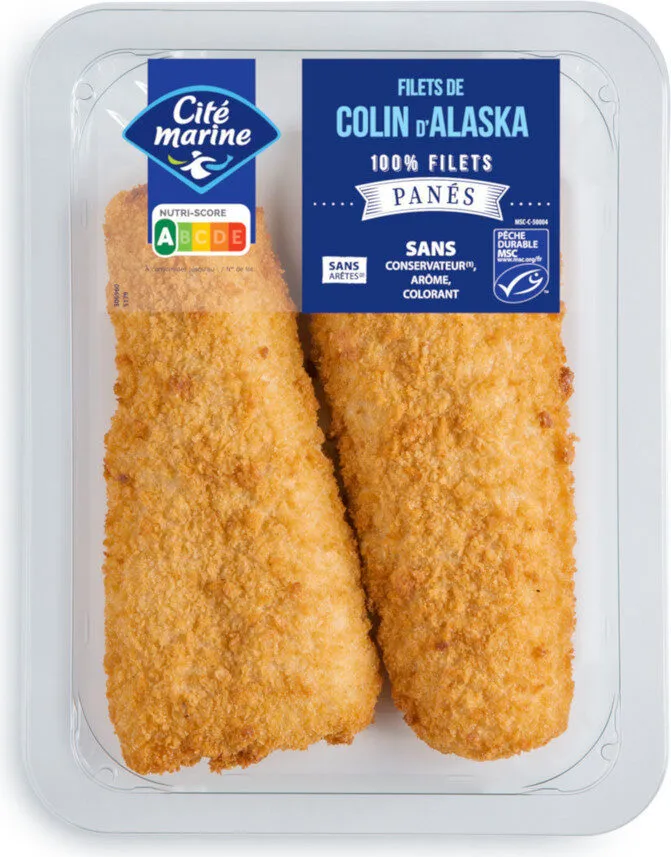Filets de Colin d'Alaska MSC panés
