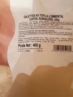 Galettes au Tofu à l'Emmental cuites surgelées