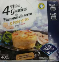 Mini gratin pomme de terre foie gras CITE MARINE