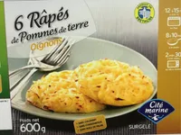 Râpés de pomme de terre oignons CITE MARINE 6x100g
