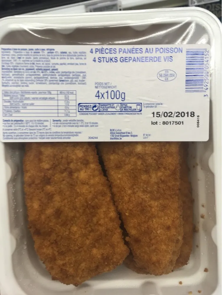 Pieces panes au poisson