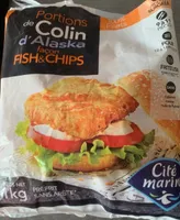 Portions de colin d'alaska facon fish and chips