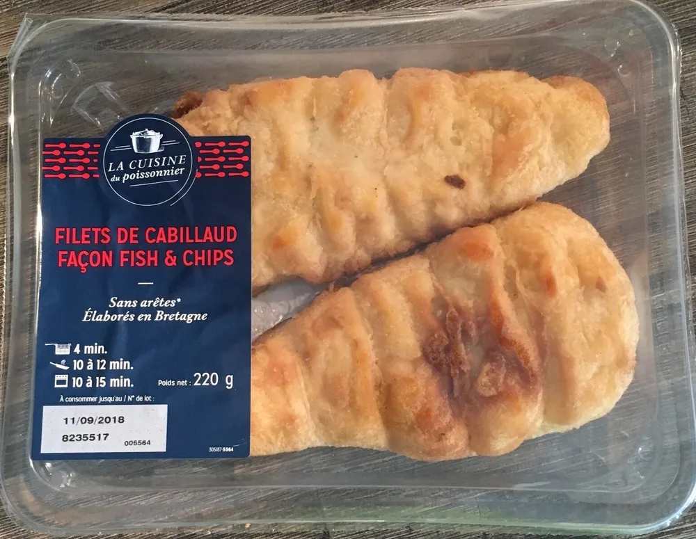 Filets De Cabillaud Facon Fish And Chips