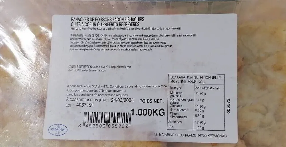 Panaché de poisson facon fish&chips