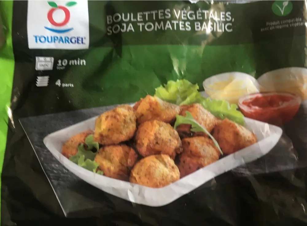 Boulettes vegetales Soja Tomates Basilic