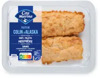 Filets de colin d'Alaska MSC meunière - 200g - Frais