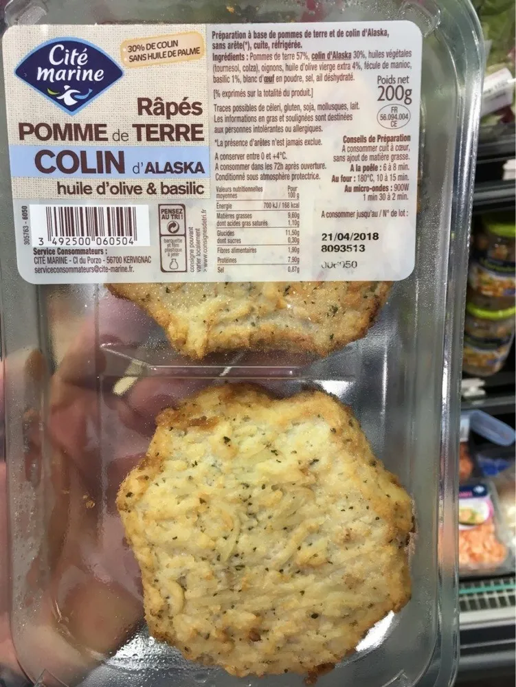 Pomme de terre colin alaska