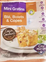 Nos minis gratins Blé,  bolets et cèpes