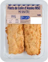 Filets de colin d'Alaska MSC meunière