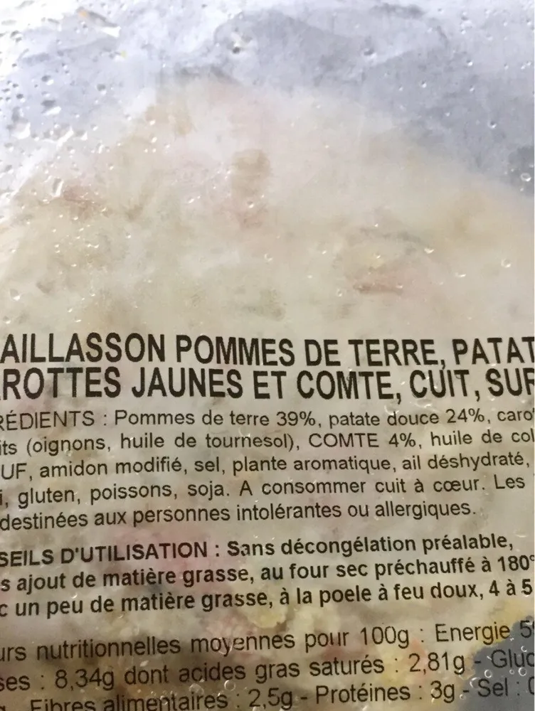 Paillasson de pommes terre