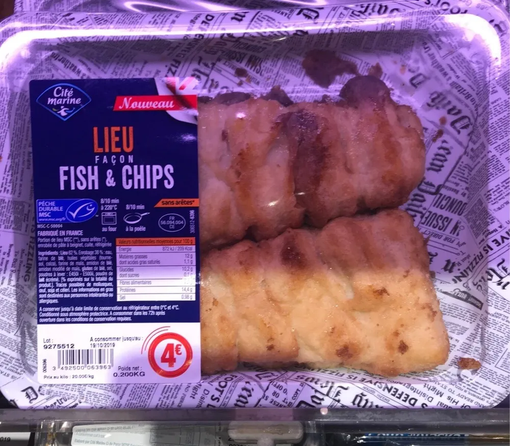 Lieu façon fish & chips