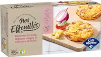 Effeuillés de pommes de terre oignons rouges